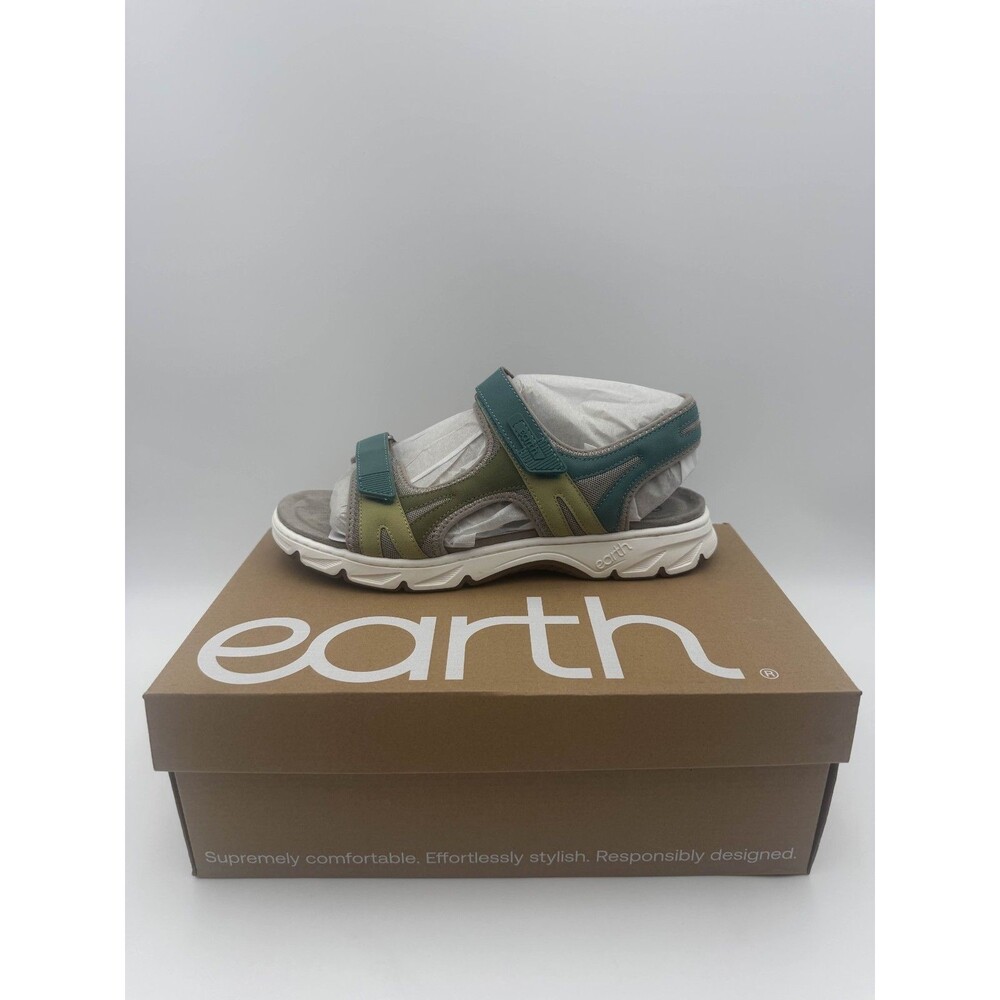 Earth Origins Venny3 Light Green Sport Sandals Women’s Size 10W